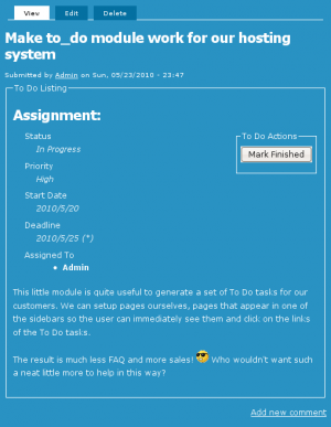 To Do Item screenshot To Do Item screenshot